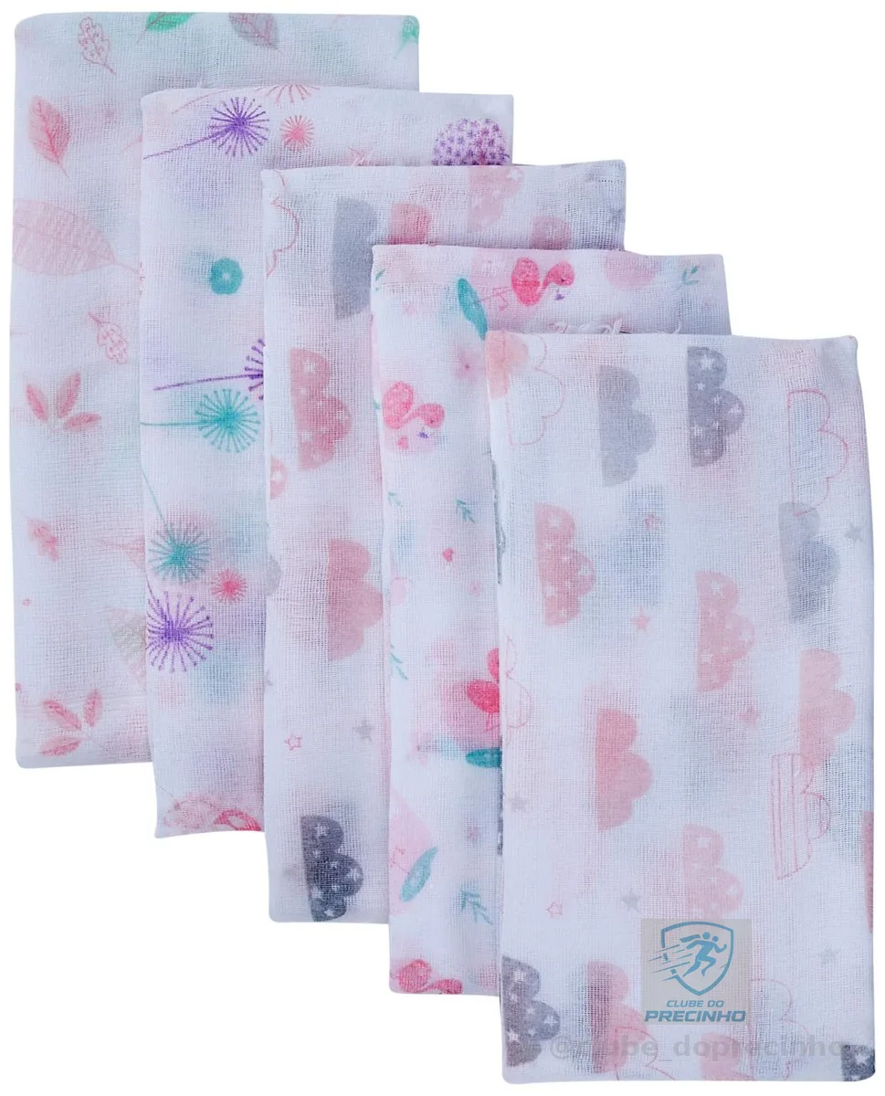 Papi Textil Fralda Papi 80 Estampada 80Cm X 80Cm Contem 05 Un