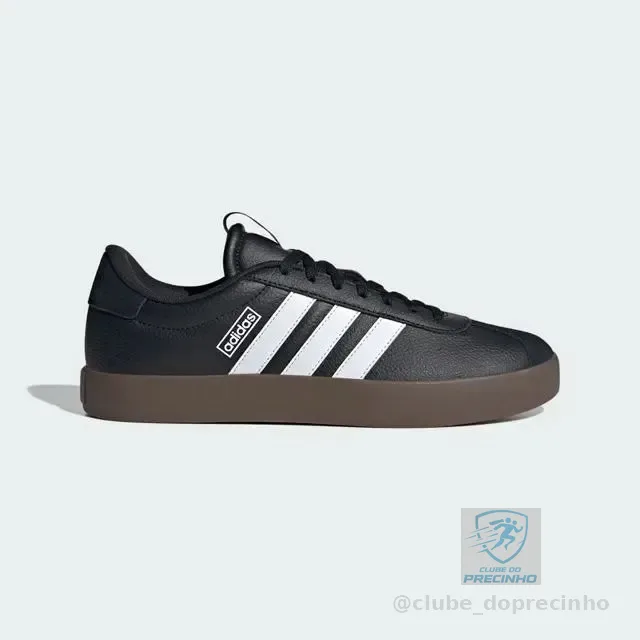 Tênis Masculino Vl Court 3.0 adidas Preto/branco Liso 39 Br