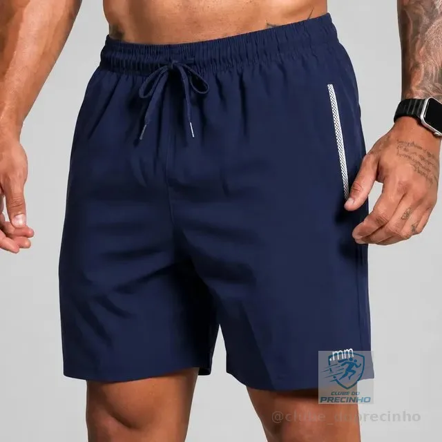 Bermuda Masculina Tactel Short Academia