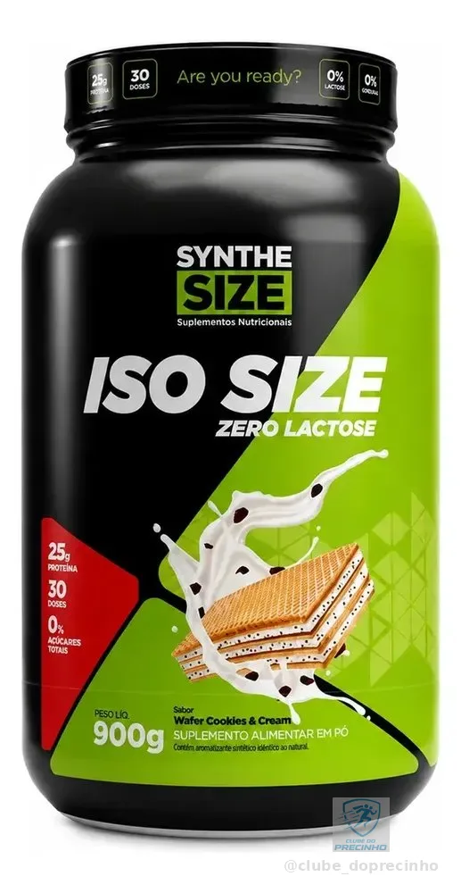 Whey Iso Size Synthesize 900g Wafer Cookies Zero Lactose