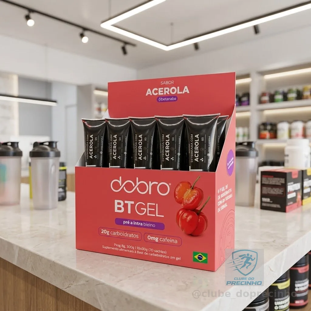 Bt Gel Sem Cafeína Sabor Acerola 10un De 30g Cada - Dobro