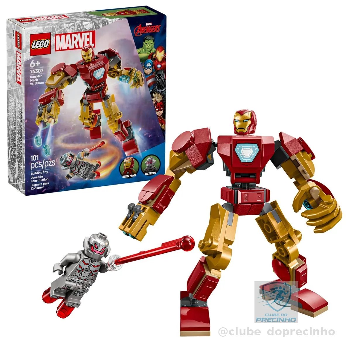 LEGO Super Heroes Marvel Robô do Homem de Ferro 76307 (101 Peças)
