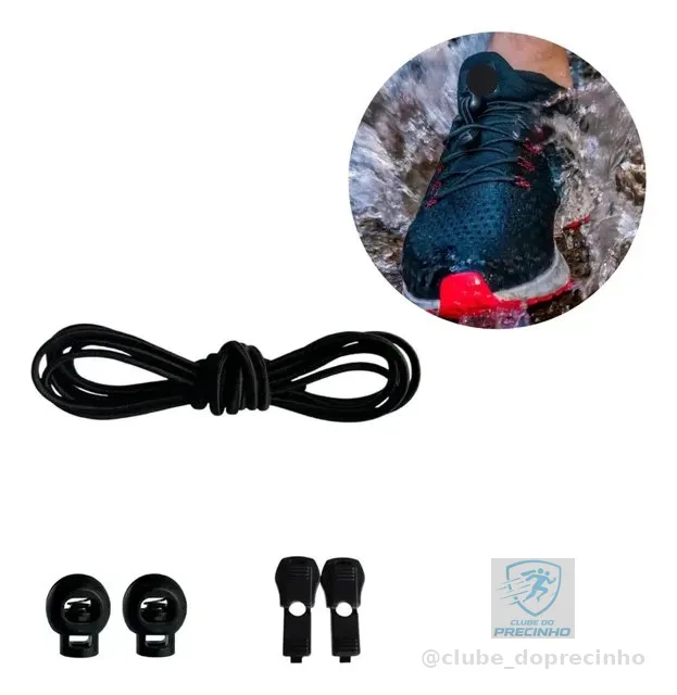 Cadarço Elástico Para Tênis Corrida/triathlon/trekking Run