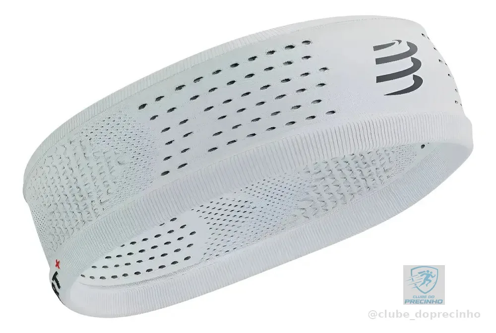 Faixa Compressport Anti Suor Para Corrida E Crossfit Cor Branco Liso Tamanho Único