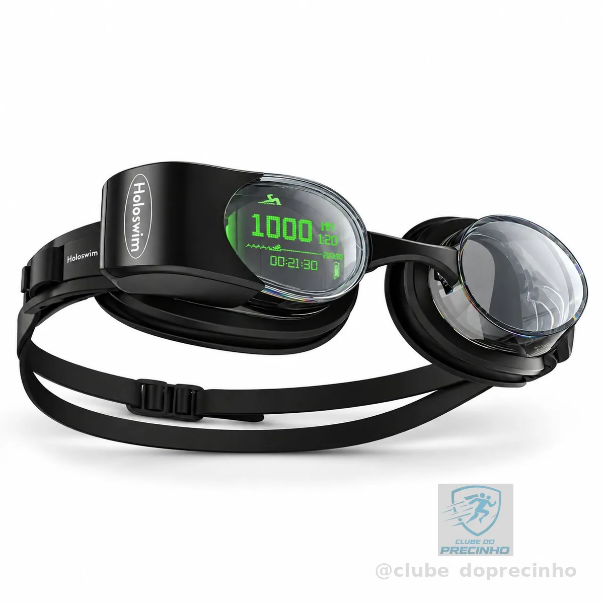 Oculos De Natação Inteligente Holoswim 2 Pro cor preto