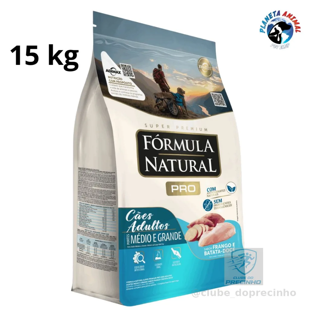 Ração Super Premium para Cães Adultos Raças Médias e Grandes Formula Natural Pro Promoção