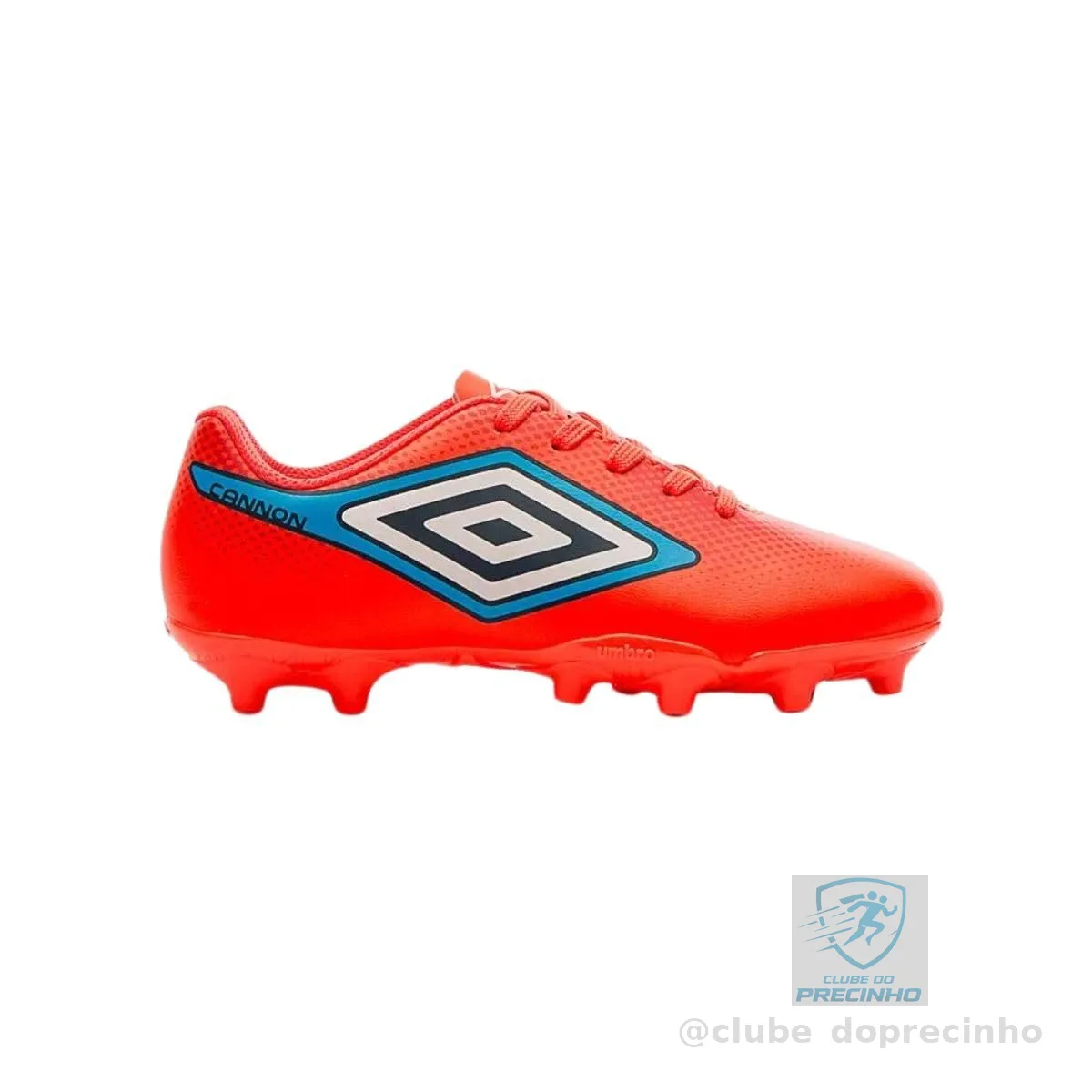 Chuteira Umbro Cannon Campo Juvenil Coral