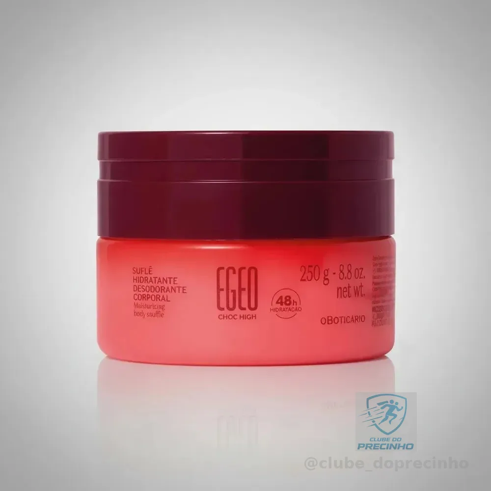 Suflê Hidratante Corporal Egeo High 250g - O Boticário Fragrância egeo choc high