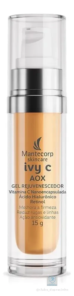 Rejuvenescedor Facial Mantecorp Skincare Ivy C Aox Gel 15g Todo Tipo De Pele Dia/noite