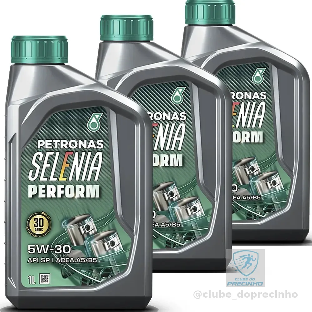 Kit 3 Litros De Oleo Petronas Selenia Perform 5w30 Sintetico