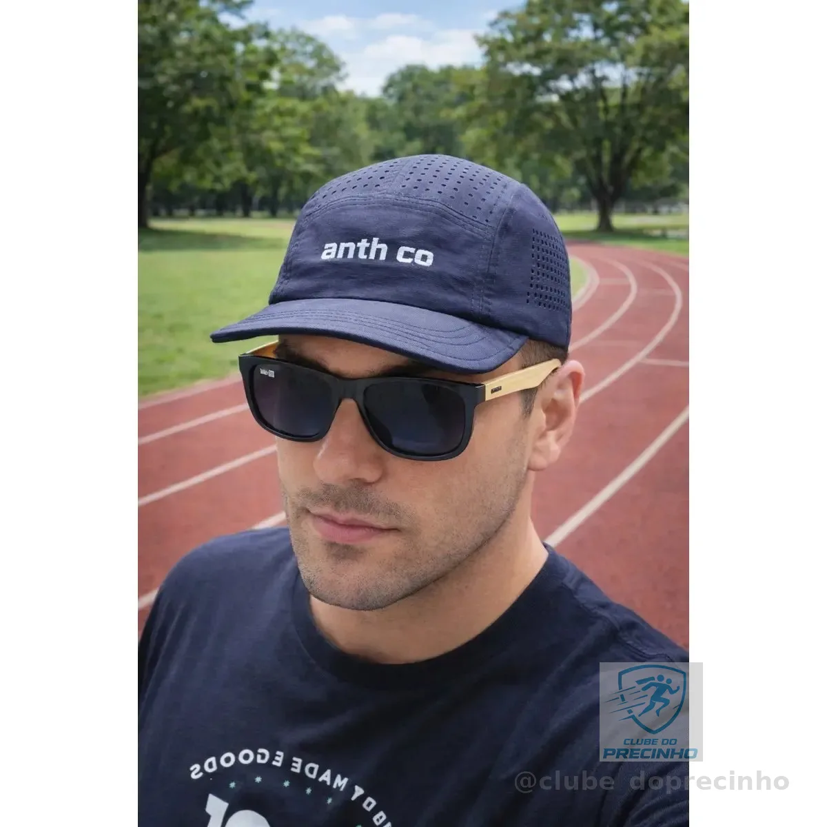Boné Five Panel Esportivo Fresh Anth Co Respirável Unissex Preto Único