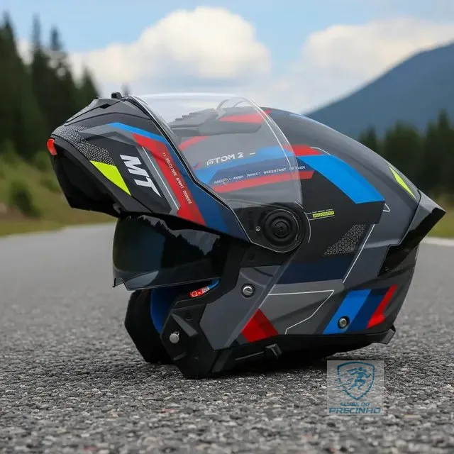 Capacete Mt Atom 2 | Escamoteável Robocop + Óculos Solar