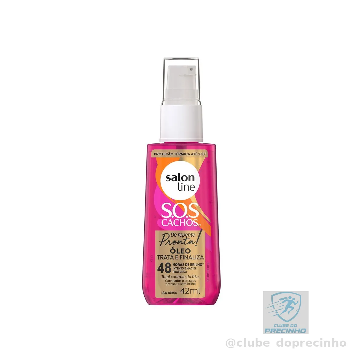 Salon Line, Óleo Reparador, SOS Cachos, De Repente Pronta, Vegano - Para Cabelos Cacheados e Crespos, 42ml