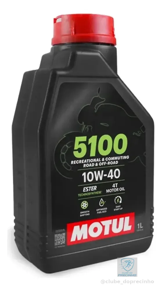 Óleo para Motor de Moto Motul 5100 4T 10W40 1 L