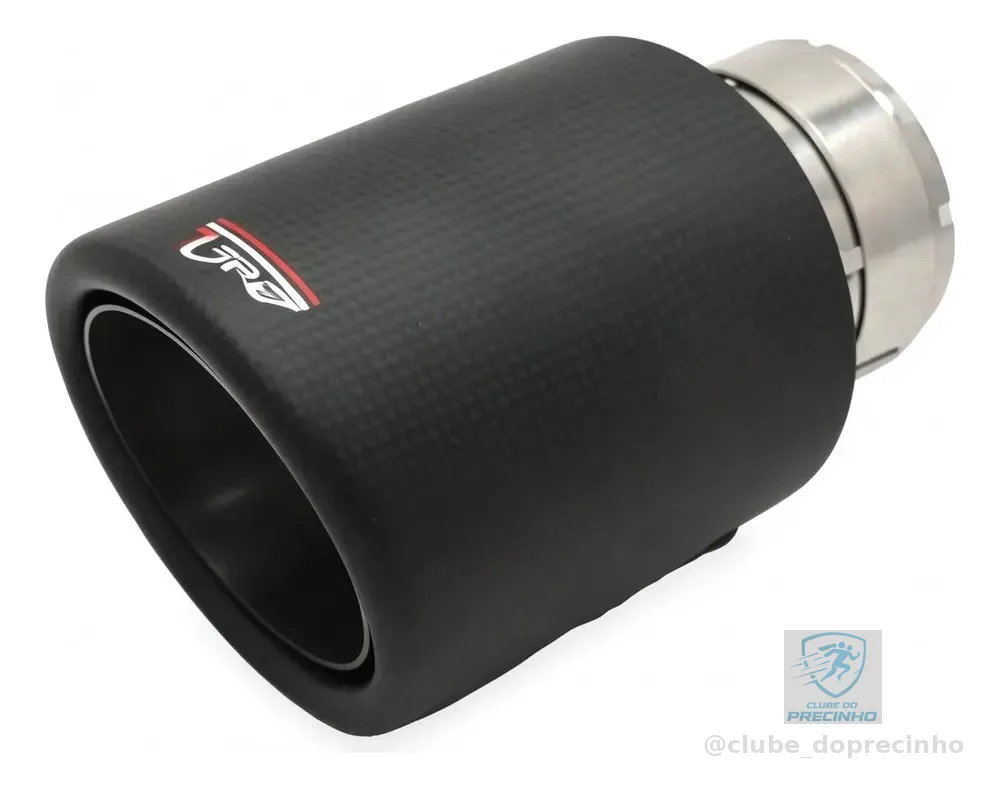 Ponteira Esportivas Carbon Saída 4,0 Pol Chanfrada Inox 304 Carbono Carbono