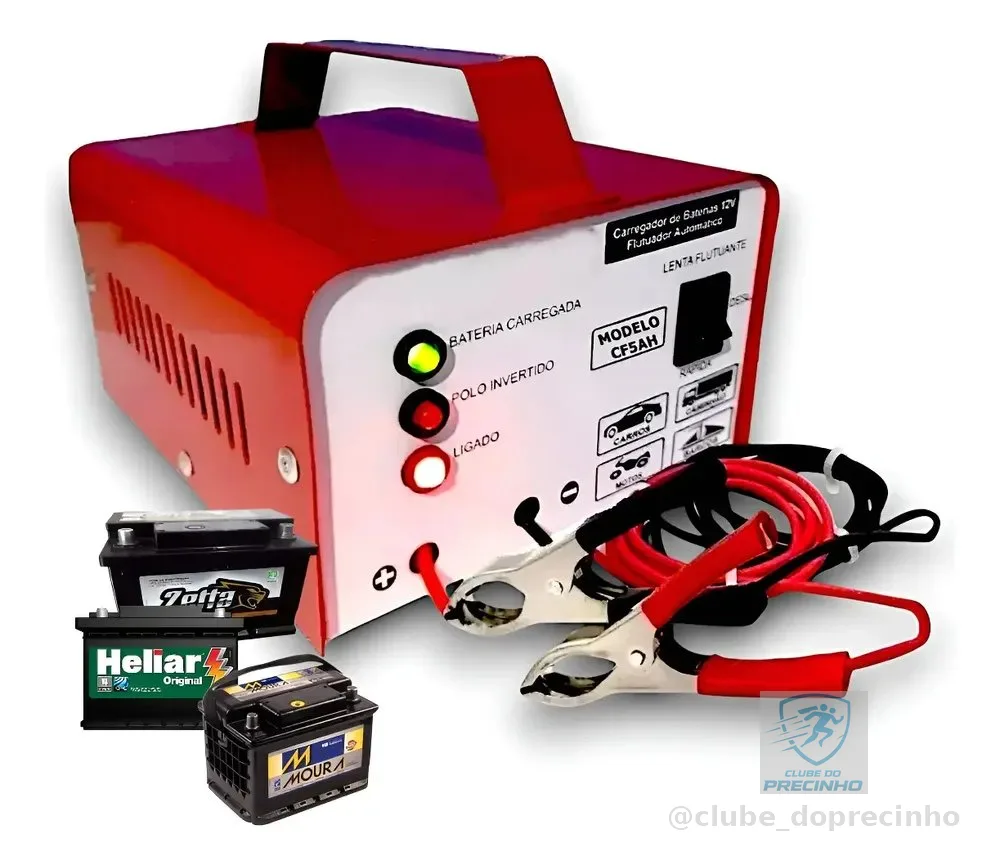 Carregador De Bateria 12v Até 300amperes Cf5 Inteligente