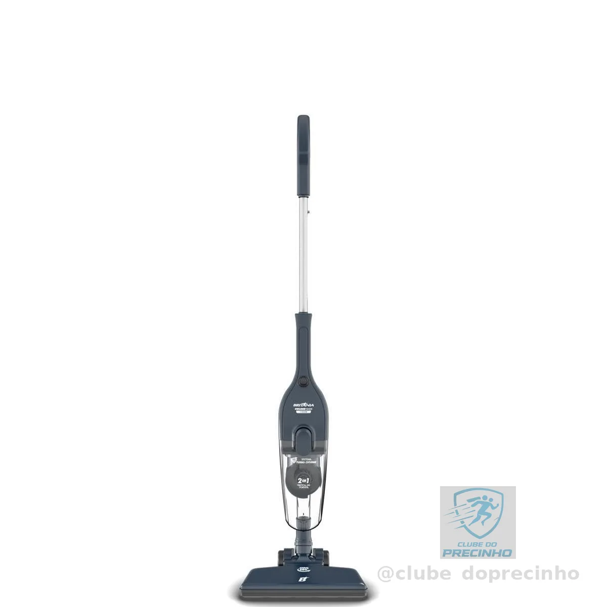 Aspirador de Pó Vertical Britânia 2 em 1 com Filtro Ciclone 1400W BAS30 1,5L Azul 127V