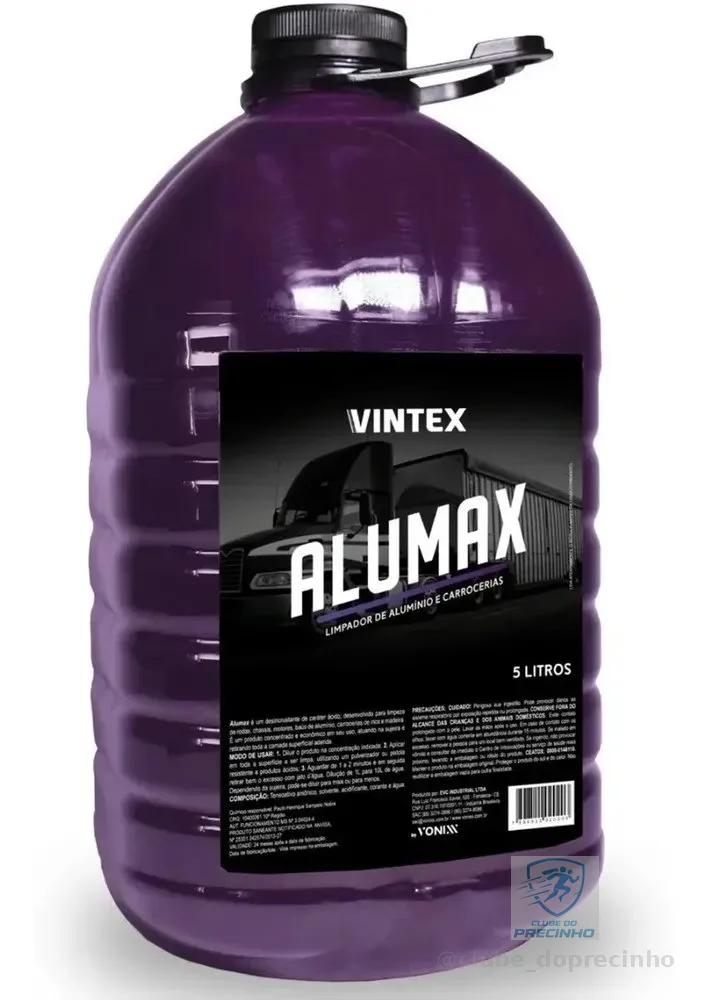 Alumax Limpa Alumínio Rodas Baú Caminhão Aro 5l