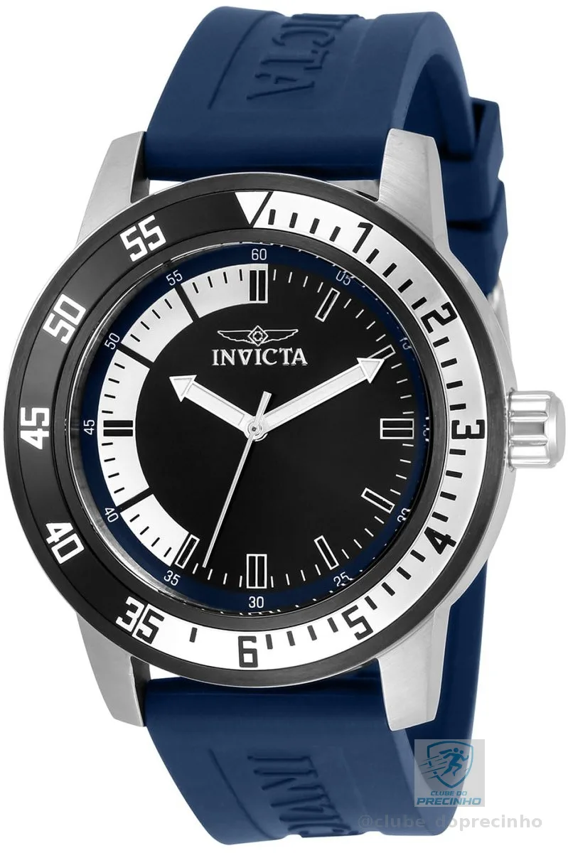 Relógio Masculino Invicta Specialty, Quartzo, Pulseira de Silicone