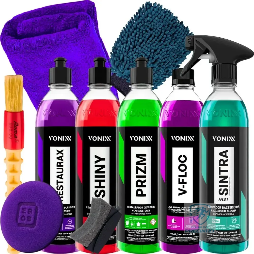 Kit Profissional Vonixx Shampoo V-floc Prizm Shiny Restaurax