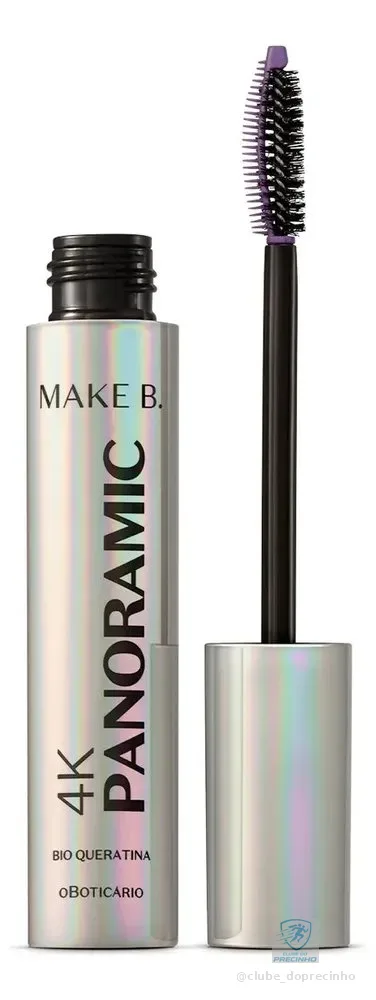 O Boticário Make B. 4k Panoramic Máscara De Cílios 10g Cor Preto
