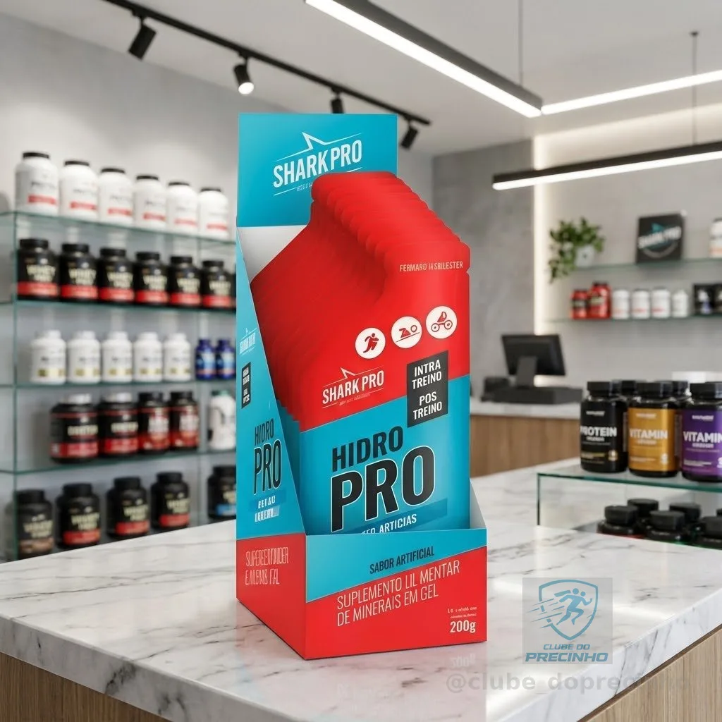 Shark-up Hidro Pro Gel Hidratante Display 10un Shark Pro Morango Silvestre