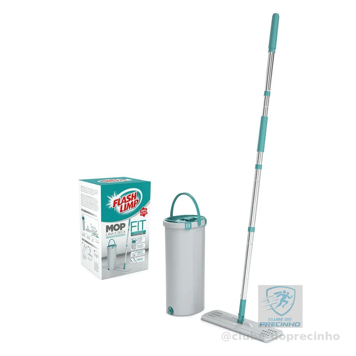 Flash Limp, MOP6088 FIT - Mop Lava e Seca, Verde - PP