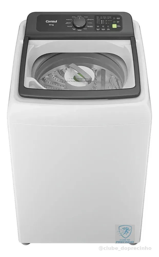 Máquina de Lavar Consul 14Kg Branca com Modo Eco - CWN14AB