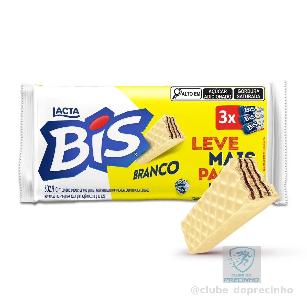 Bis Branco - Kit com 3 unidades de 100,8g