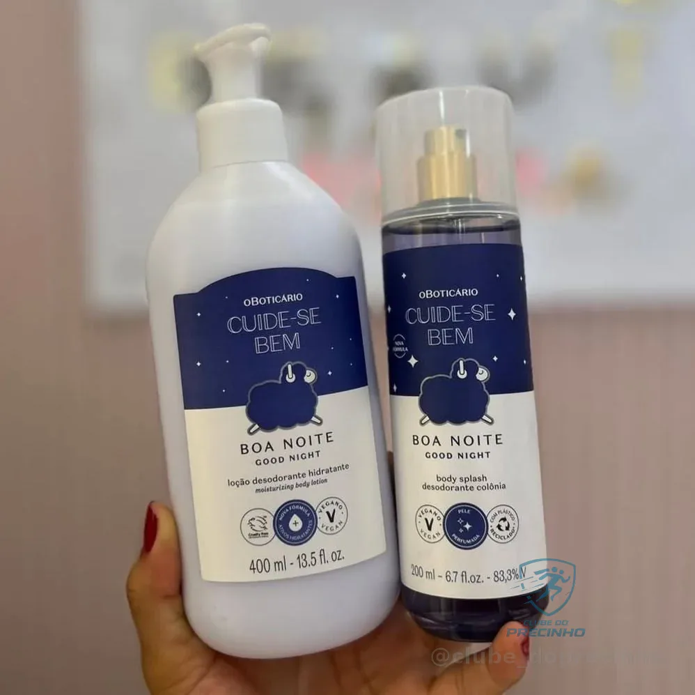 Kit Cuide-se Bem Boa Noite: Body Splash 200ml + Hidratante Desodorante Corporal 400ml
