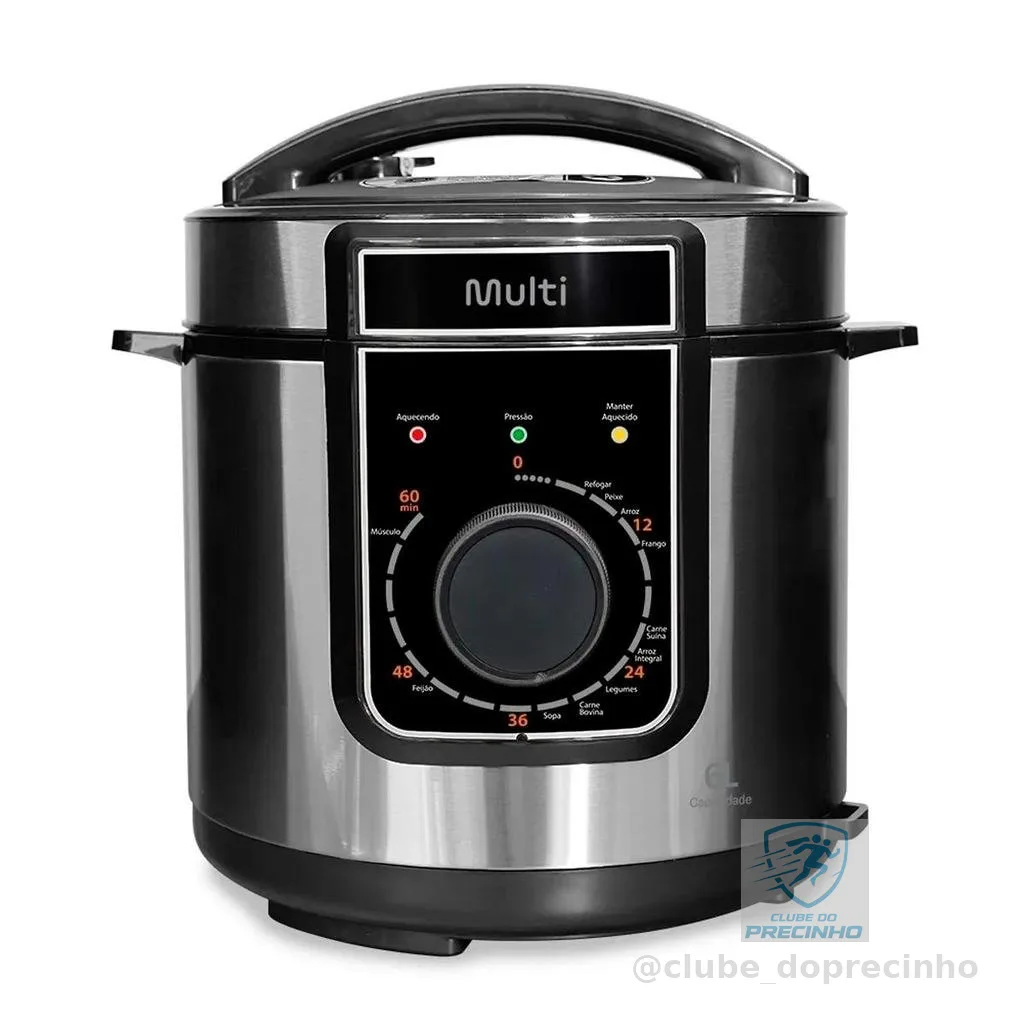 Panela de Pressão Elétrica Mecânica 11 Funções 6L 1000W GO50 - Multilaser