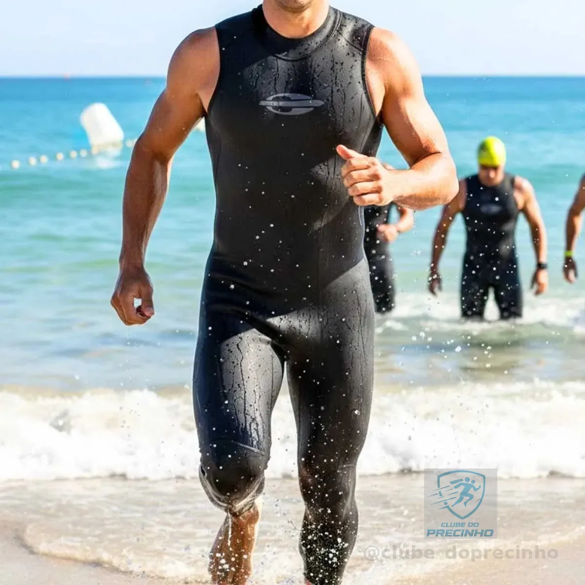 Long John Sem Manga Backzip 2mm Triathlon Natacao Mormaii