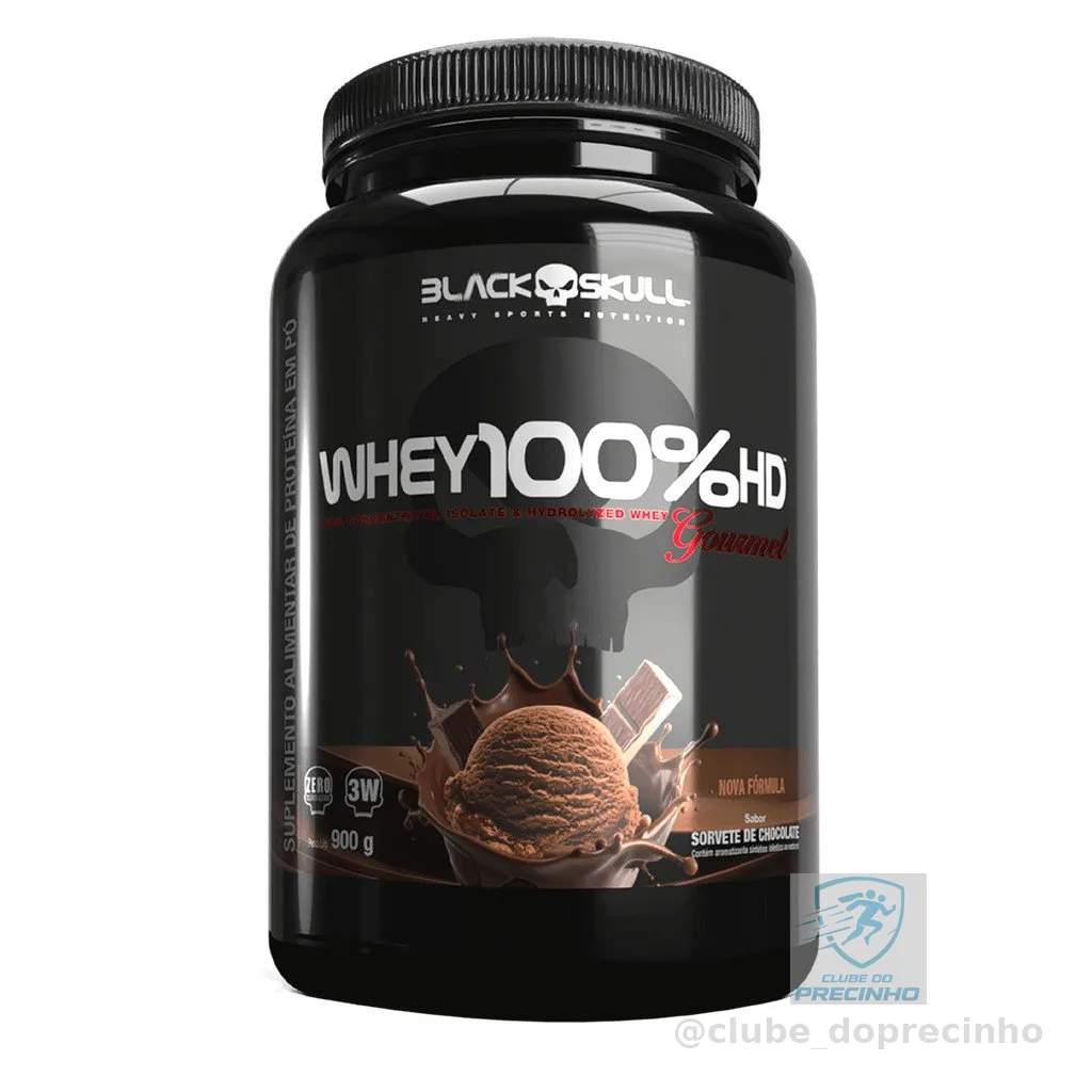 Whey 100% HD Gourmet -  900g - Black Skull