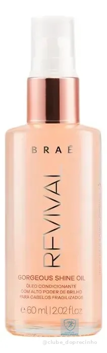 Óleo Capilar Braé Revival Brilho para Cabelos Fragilizados 60 mL