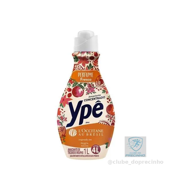 Amaciante Concentrado Ypê LOccitane au Brésil Ninfa das Águas 1 Litro