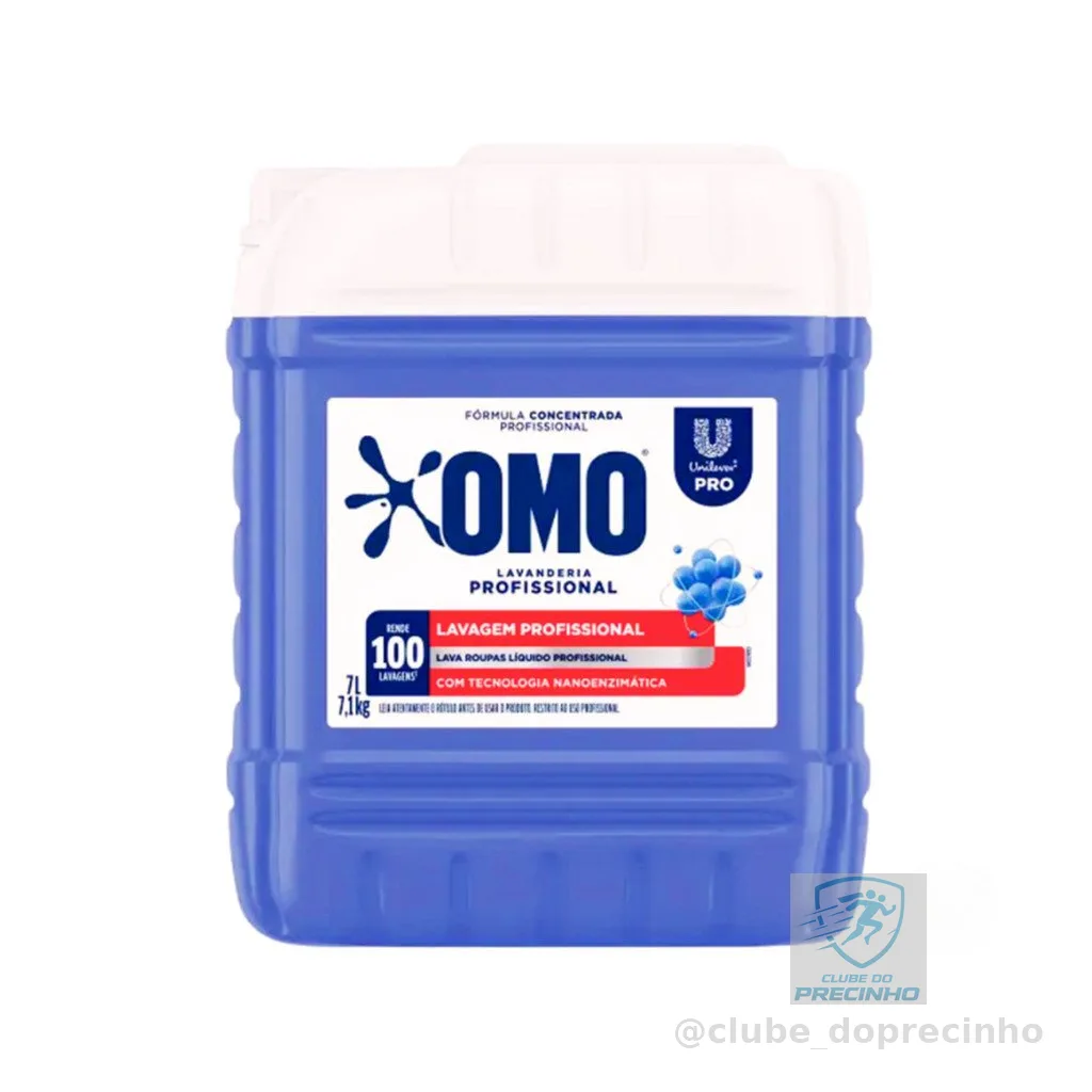 Lava Roupas Lavanderia Pro Líquido 7L Omo