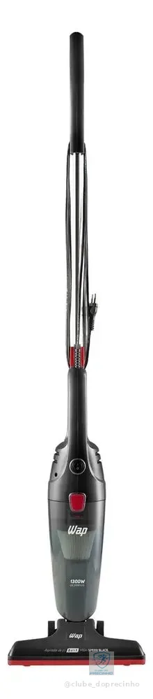 Aspirador de pó vertical 2 em 1 Wap High Speed Black cor vermelho e preto