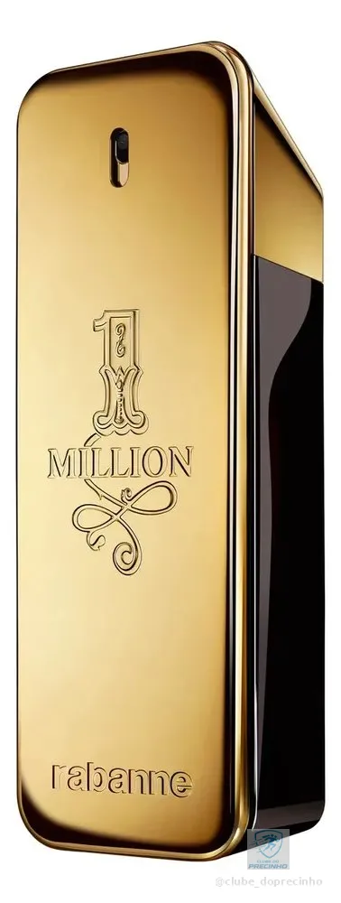 Perfume Masculino Rabanne 1 Million 100ml Eau de Toilette EDT – Fragrância Amadeirada Picante com Couro e Âmbar
