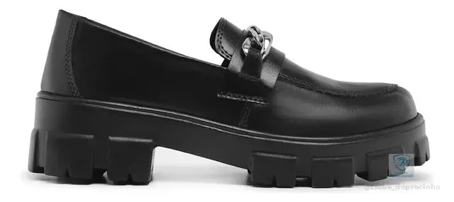 Mocassim Feminino Tratorado Corrente Verniz Confortável