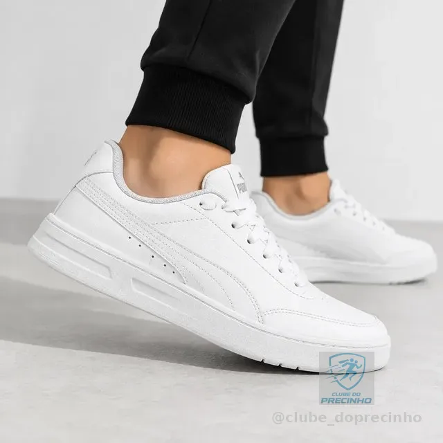 Tênis Puma Court Classic Clean Bdp Masculino Urbano Casual