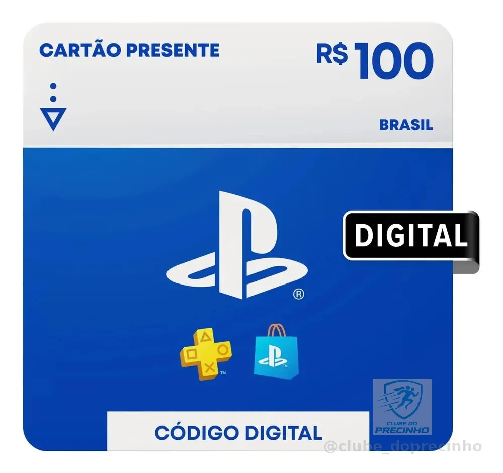 Sony PlayStation Store Gift Card R$ 100 (Digital)