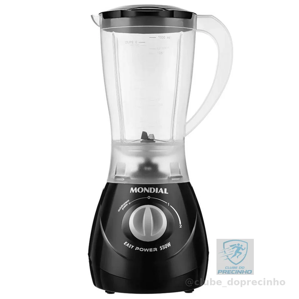 Liquidificador Mondial Power L-550 2 Velocidades e Pulsar 550W