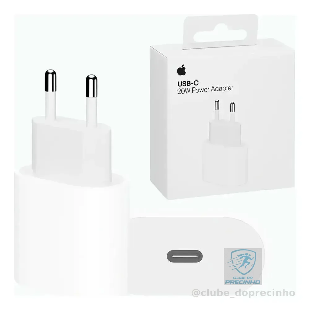 Carregador Fonte Apple Turbo 20W USB-C Original - Distribuidor Autorizado