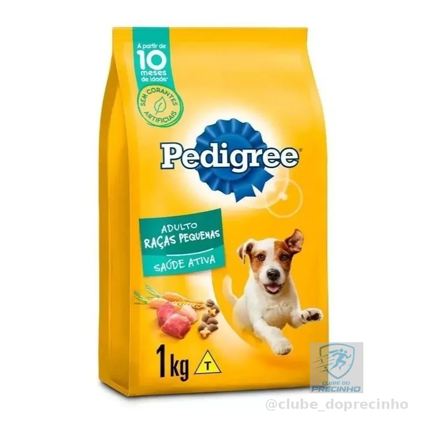 Ração Pedigree Carne Vegetais Cão Adulto Raças Pequenas 900g