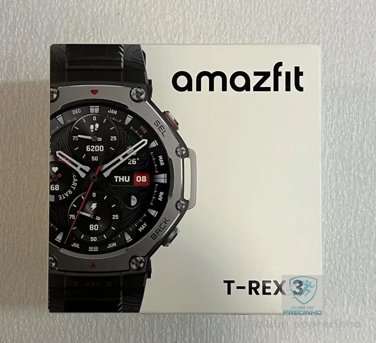 Amazfit T-Rex 3 Relógio Inteligente Robusto/Militar 48mm, GPS, Mapas Offline, Longa Vida da Bateria,328 Pés Resistente à Água, 170 Modos de Fitness/Desporto (preto)