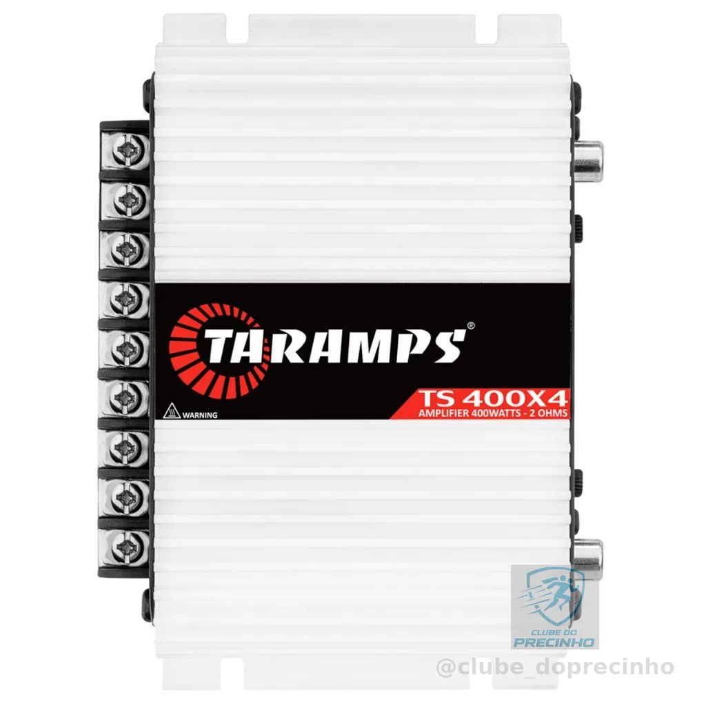 Módulo Amplificador Taramps TS 400x4 - 4 Canais - 400 Watts RMS