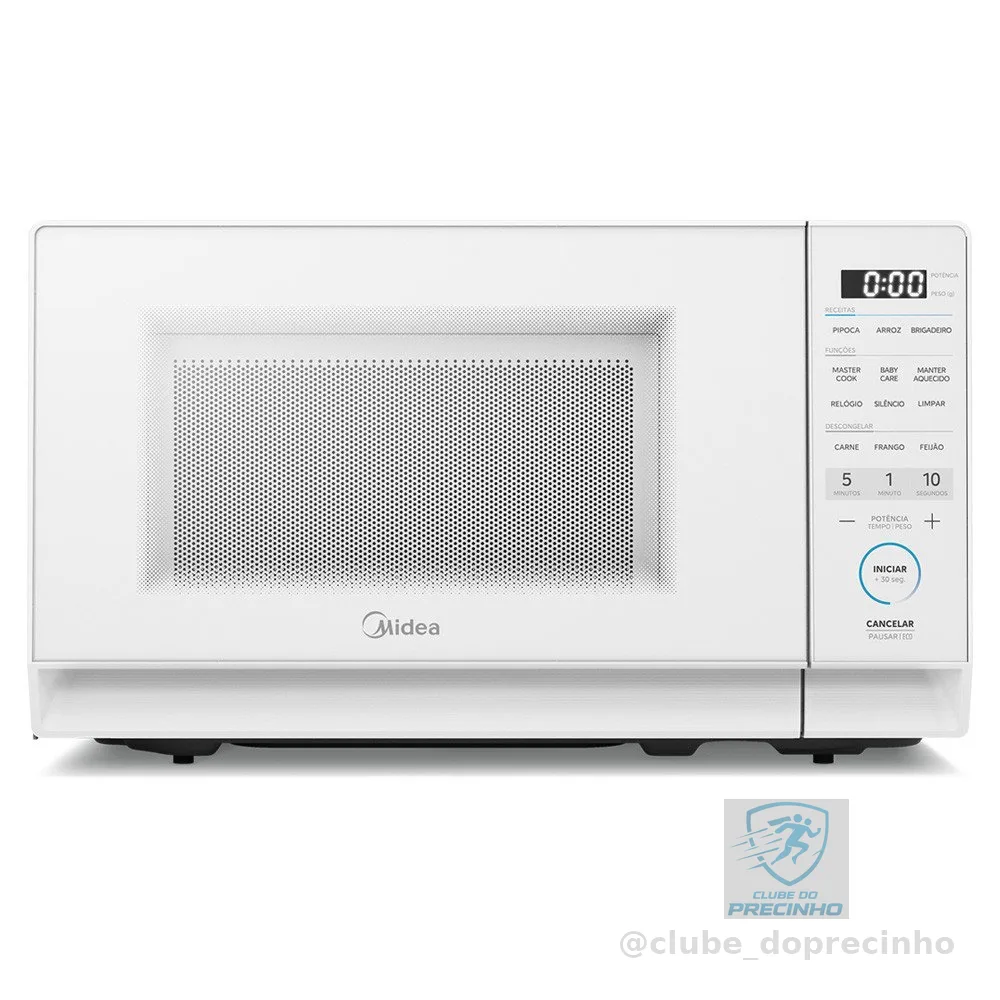 Micro-ondas Midea 20L MasterCook 6 funções MHP20B1 Branco