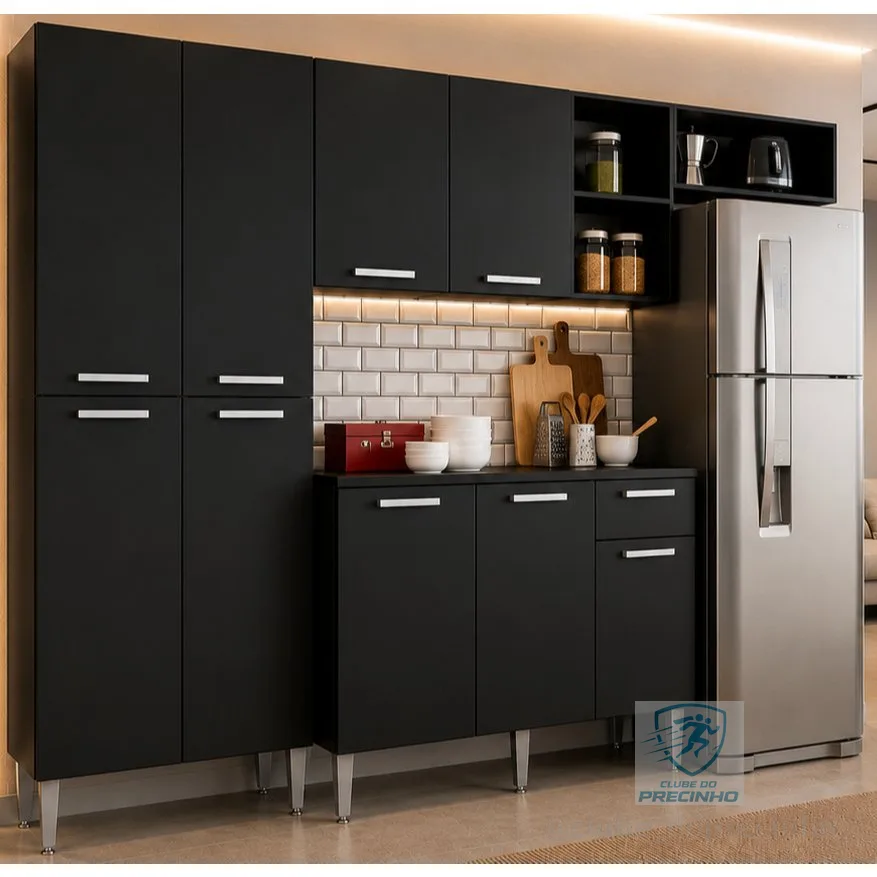 Cozinha Compacta Pequim Multimóveis V2933 com Balcão