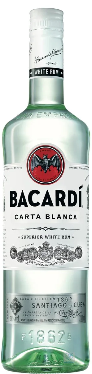 Rum Bacardi Carta Blanca 700ml