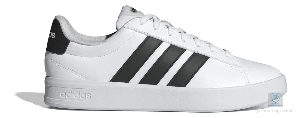 Tênis Masculino Grand Court 3.0 adidas Ftwwht/cblack/ftwwht Liso 41 Br